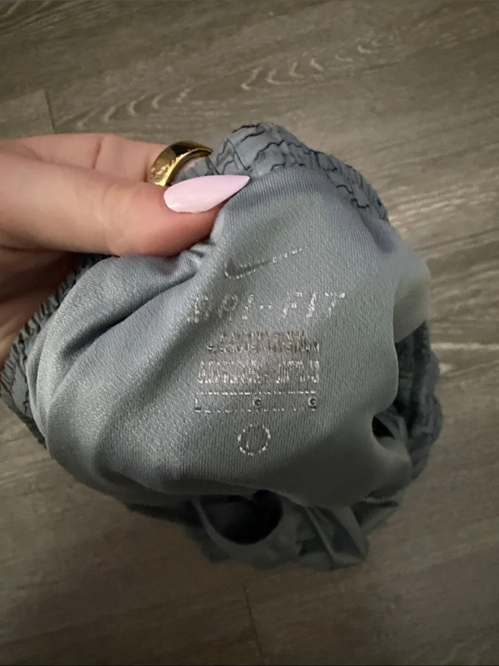 Nike Gray Wave-Pattern Running Shorts